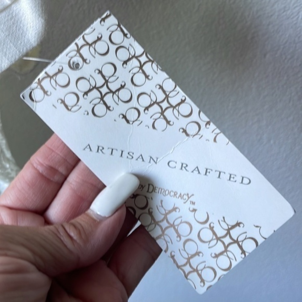 NWT artesian crafted by democracy top ivory lace size large - Picture 5 of 12